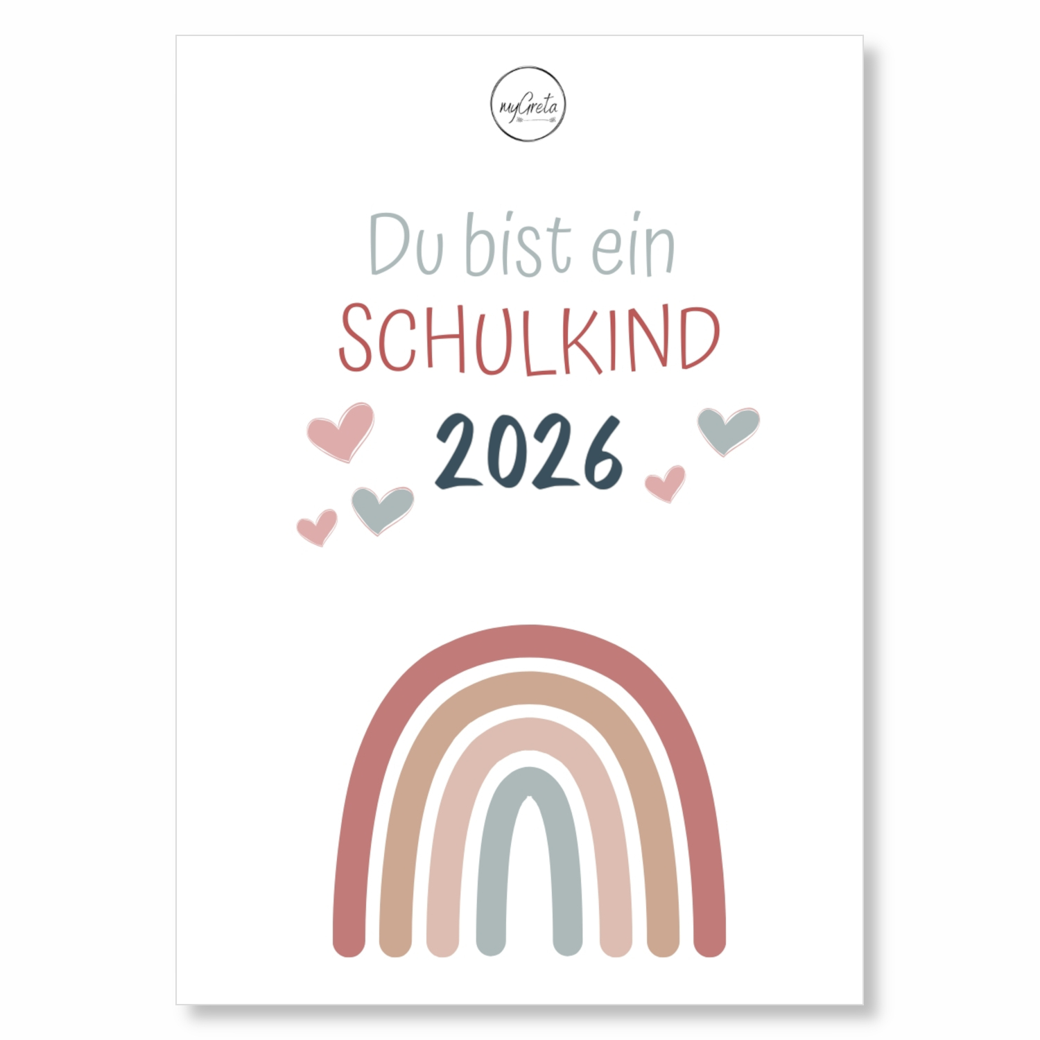 Inlay Karte Schulkind "Jahreszahl"