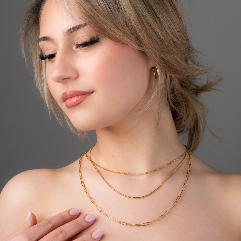 Edelstahl Ankerkette gold & silber für Charms Mix & Match - myGreta Basic Pure
