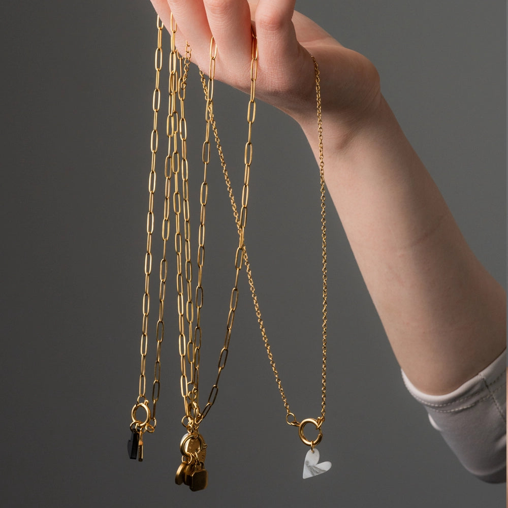 Edelstahl Ankerkette gold & silber für Charms Mix & Match - myGreta Basic Pure