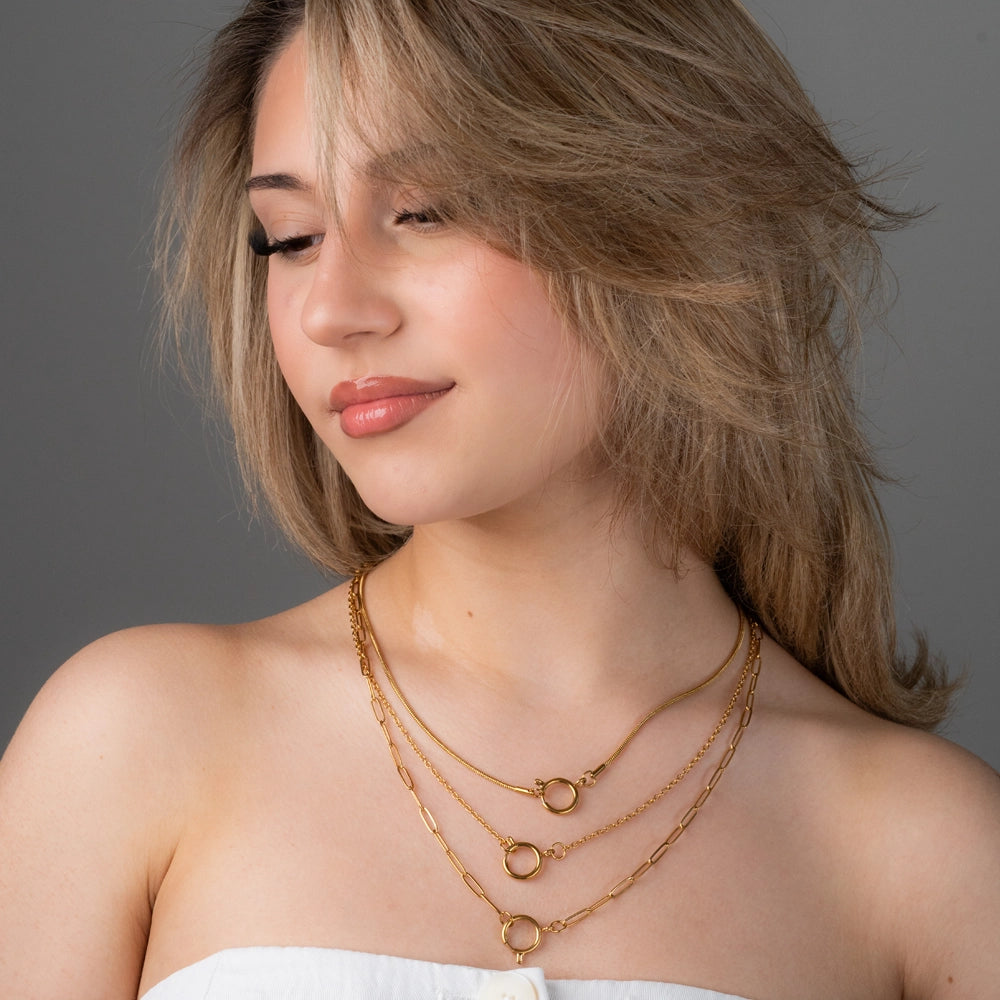 Edelstahl Schlangenkette gold & silber für Charms Mix & Match - myGreta Basic