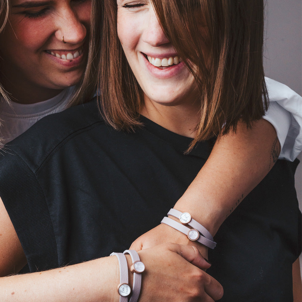 Doppeltes Lederarmband Best Friends