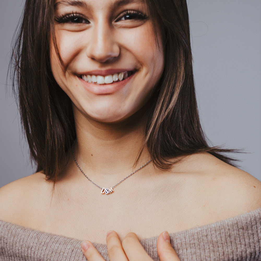 Personalisierte Kette mit Buchstaben