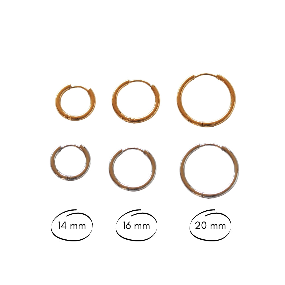 myGreta Creolen mit Herzanhänger aus Acryl – in Gold oder Silber