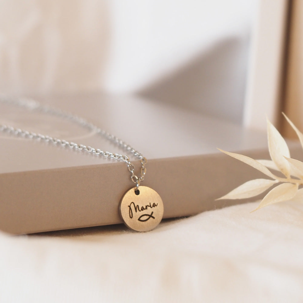 Edelstahlkette mit persönlicher Gravur