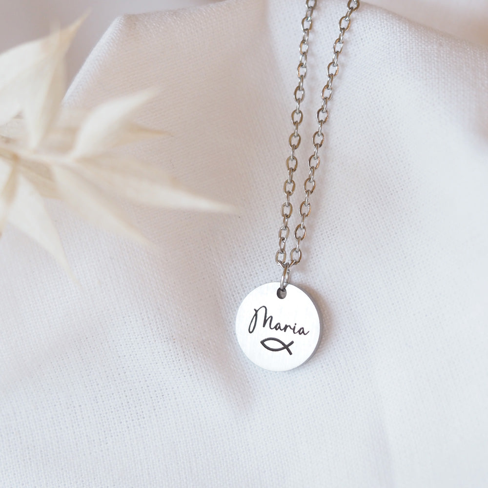 Edelstahlkette mit persönlicher Gravur