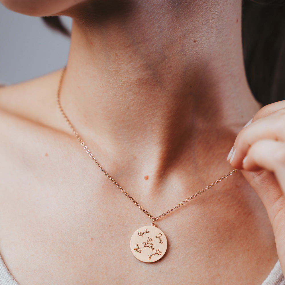 Personalisierte Halskette Family