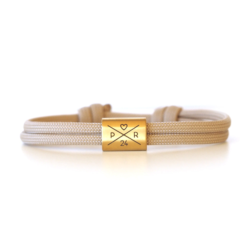 Segeltau Armband personalisiert mit Initialien