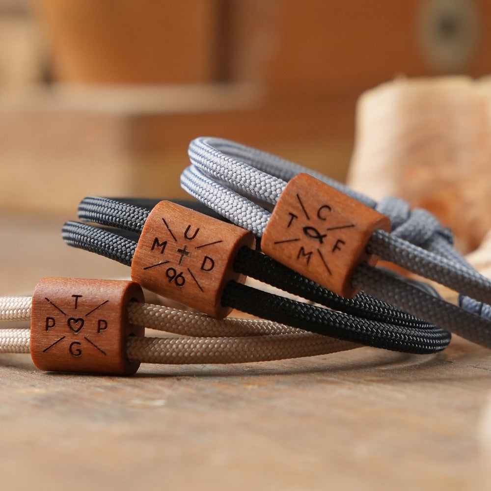 myjori Segeltau Armband mit Initialen Gravur