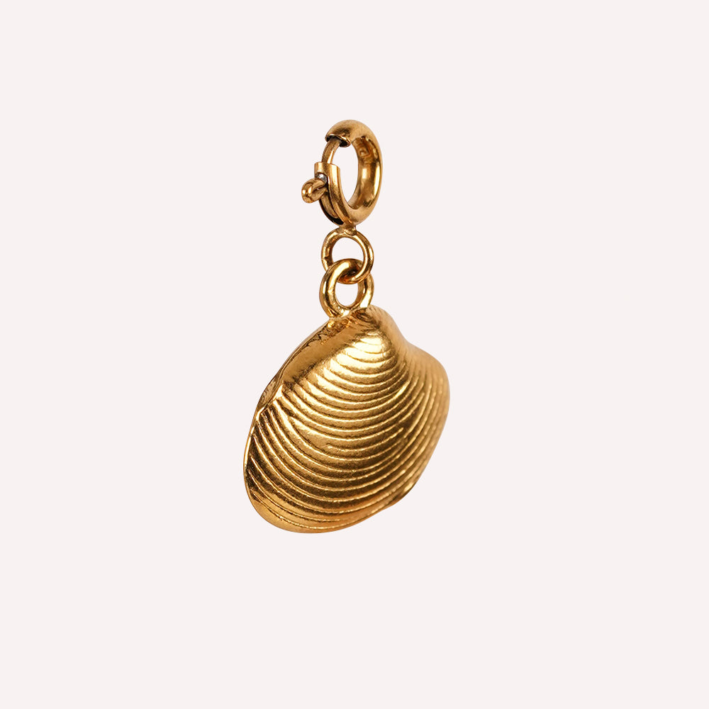 Edelstahl Anhänger für Armkettchen Muschel gold & silber