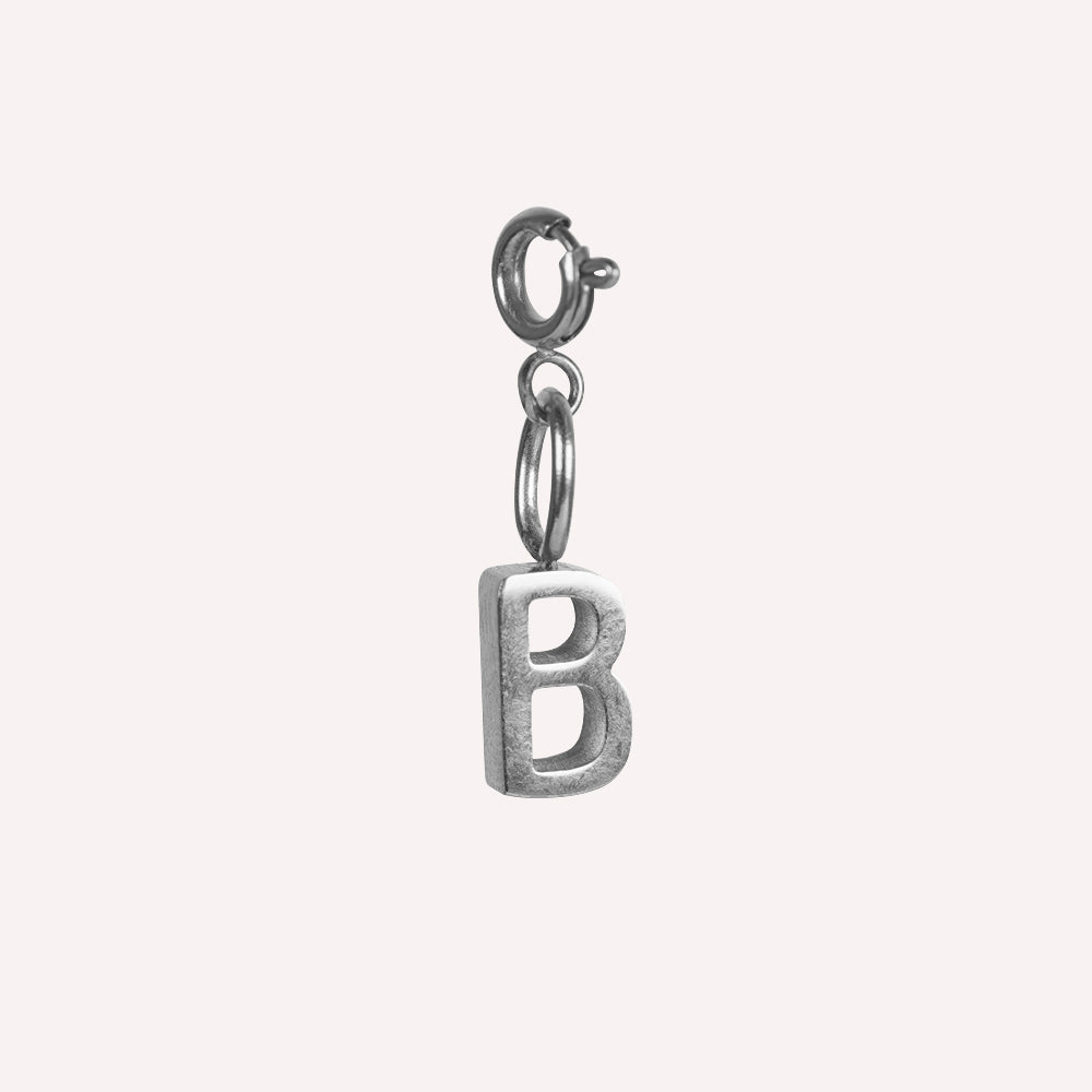 Edelstahl Anhänger Buchstabe gold & silber für Armkettchen