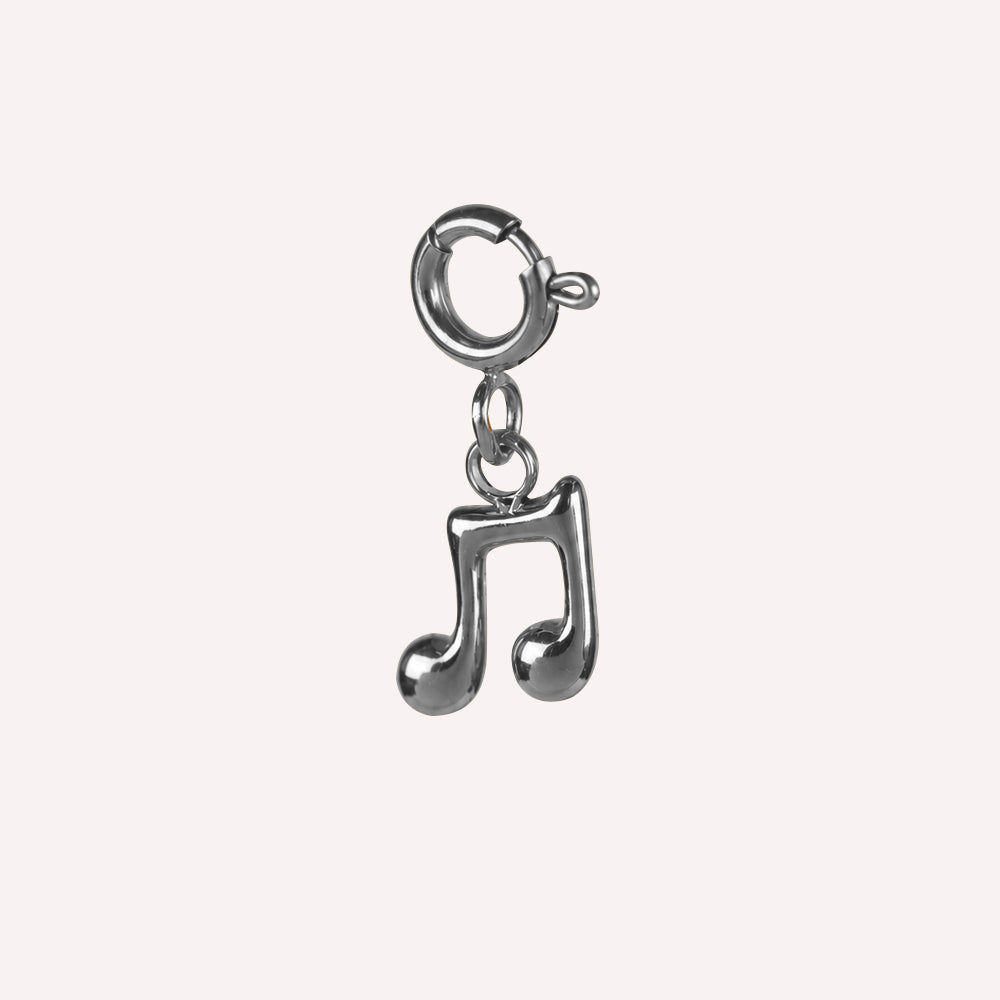 Edelstahl Anhänger für Armkettchen Musiknote gold & silber