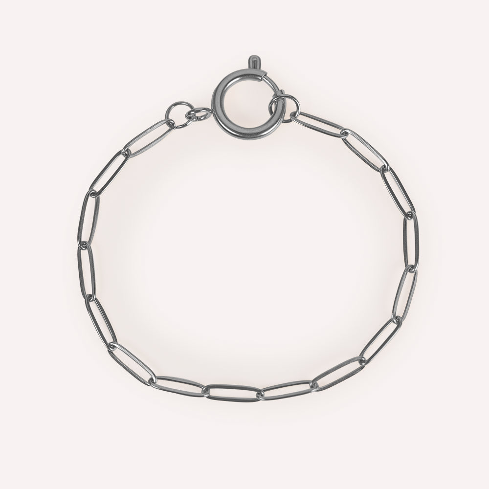 Edelstahl Armkettchen gold & silber für Charms Mix & Match - myGreta Basic Paperclip