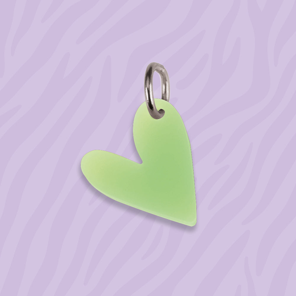 Herz Anhänger für Ketten neon aus Acryl verschiedene Farben Mix & Match - myGreta Charms