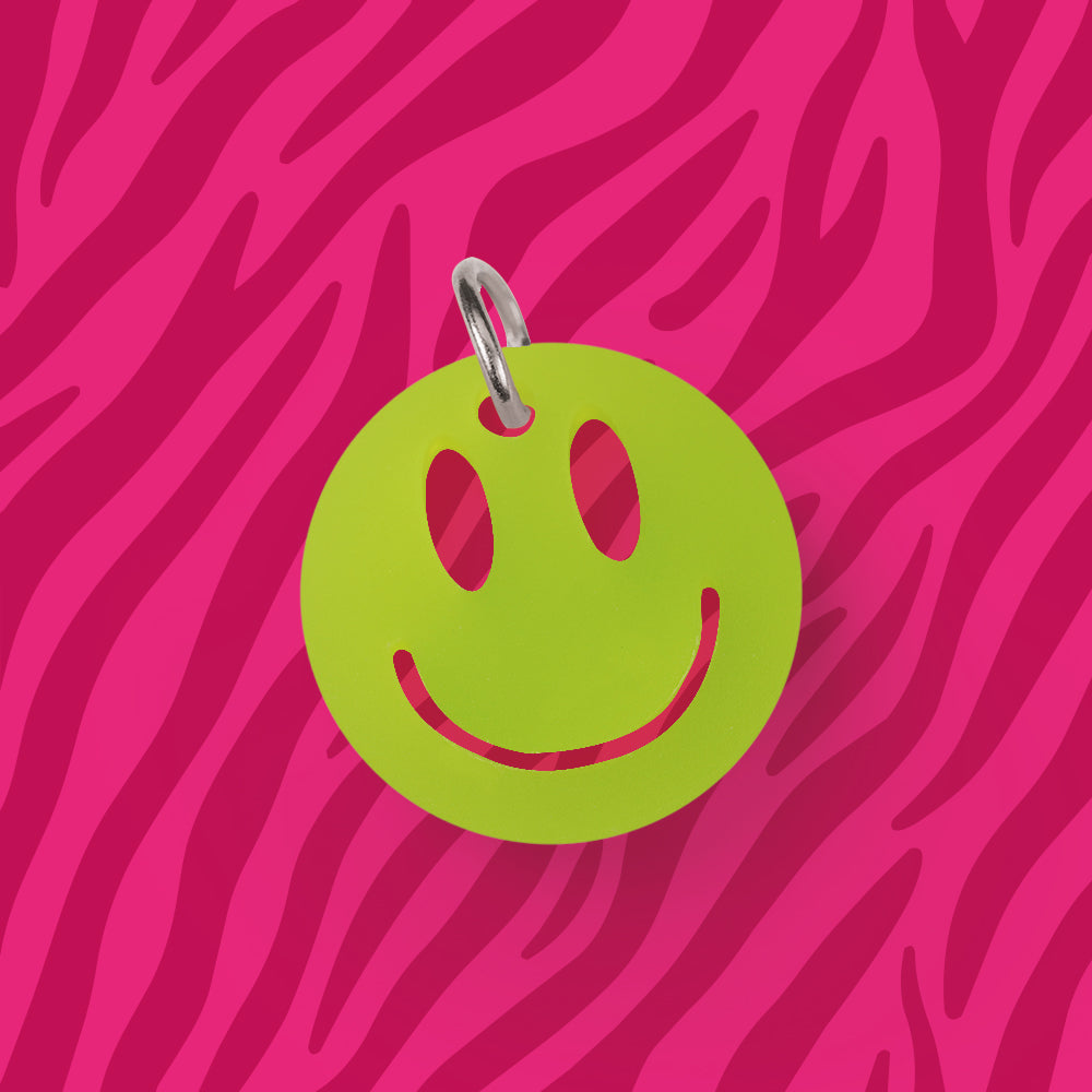 Smiley Anhänger für Kette Uni verschiedene Farben aus Acryl Mix & Match - myGreta Charms