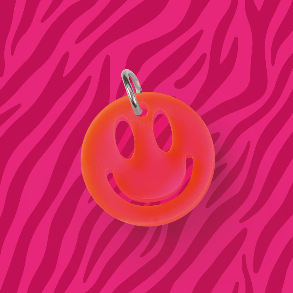 Smiley Anhänger für Kette Neon verschiedene Farben aus Acryl Mix & Match - myGreta Charms