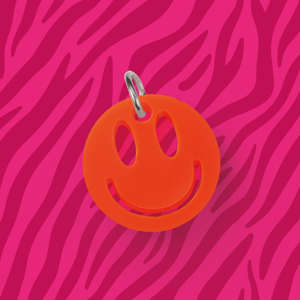 Smiley Anhänger für Kette Uni verschiedene Farben aus Acryl Mix & Match - myGreta Charms