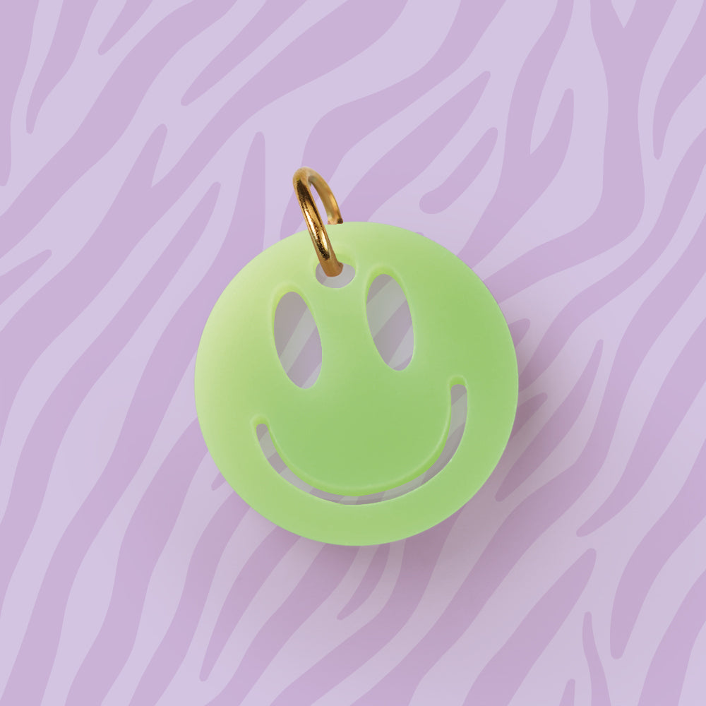 Smiley Anhänger für Kette Neon verschiedene Farben aus Acryl Mix & Match - myGreta Charms
