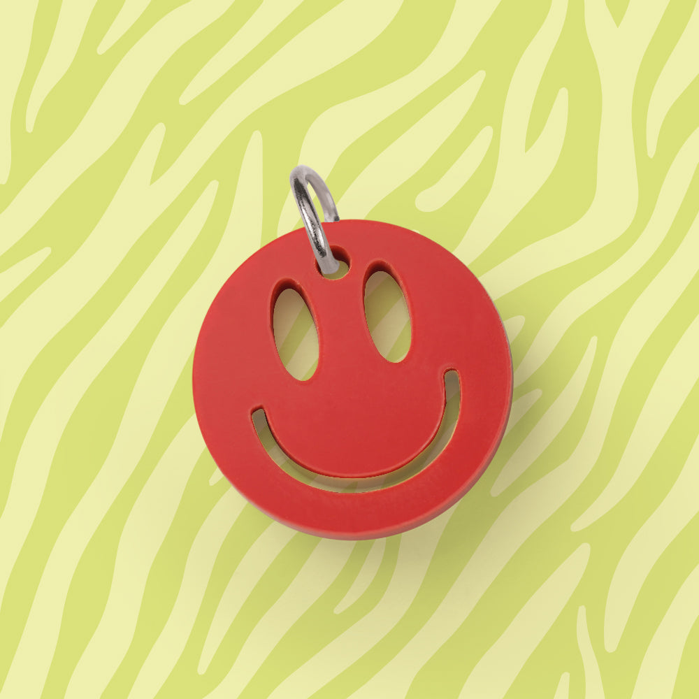 Smiley Anhänger für Kette Uni verschiedene Farben aus Acryl Mix & Match - myGreta Charms