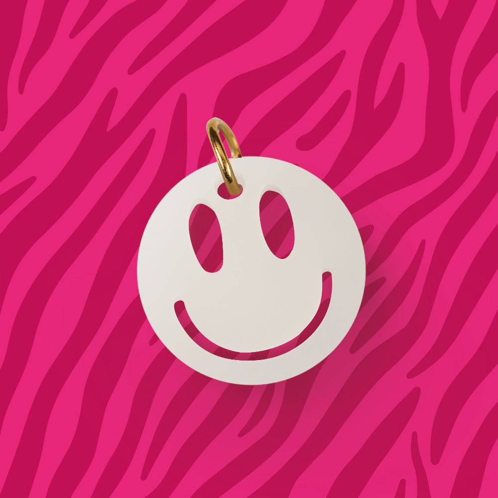 Smiley Anhänger für Kette Uni verschiedene Farben aus Acryl Mix & Match - myGreta Charms