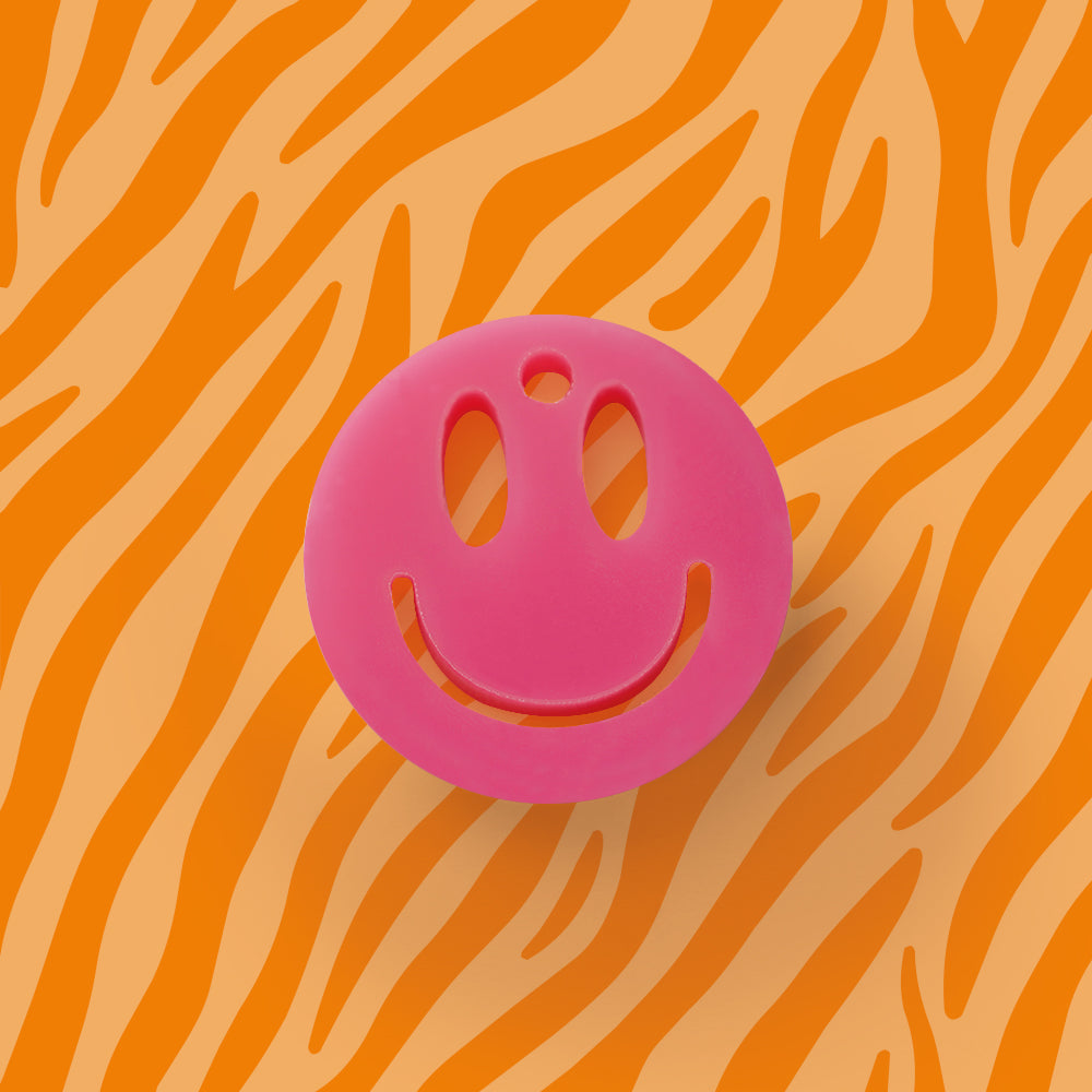 Smiley Anhänger für Ohrring Uni verschiedene Farben aus Acryl Mix & Match - myGreta Charms
