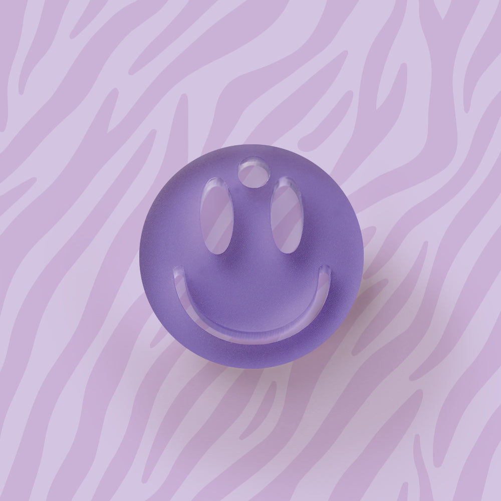 Smiley Anhänger für Ohrring Uni verschiedene Farben aus Acryl Mix & Match - myGreta Charms