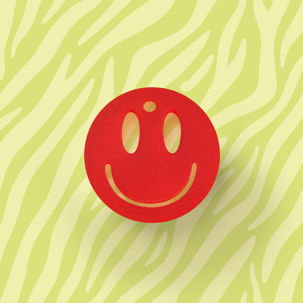 Smiley Anhänger für Ohrring Uni verschiedene Farben aus Acryl Mix & Match - myGreta Charms