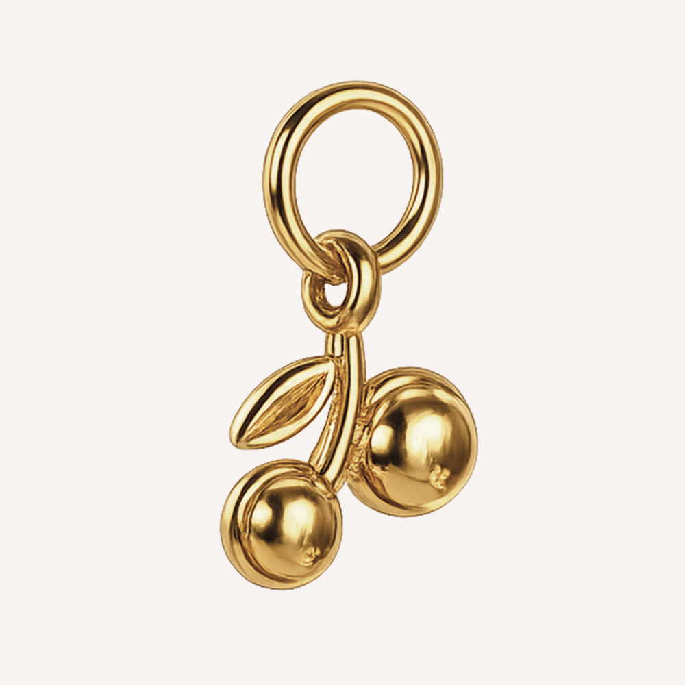 Edelstahl Anhänger Kirsche gold & silber für Mix & Match - myGreta Charms