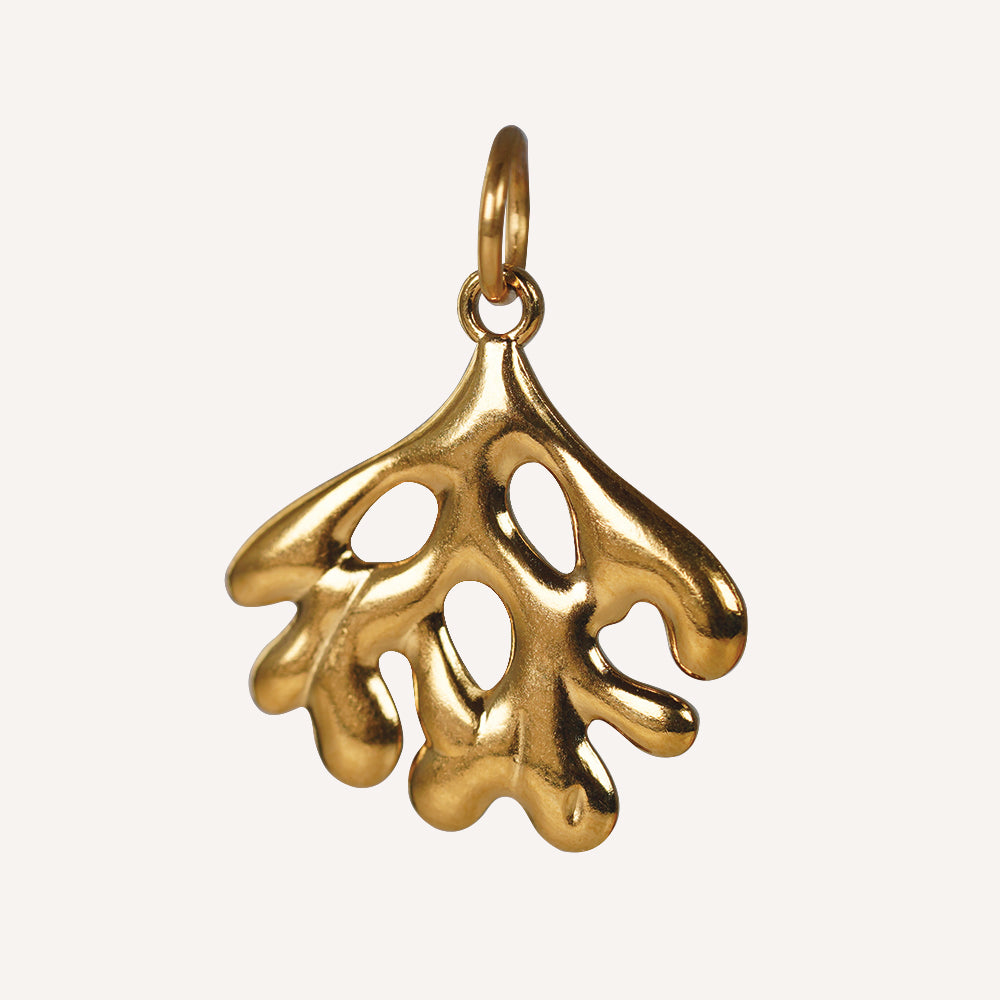 Edelstahl Anhänger Koralle gold & silber für Mix & Match - myGreta Charms