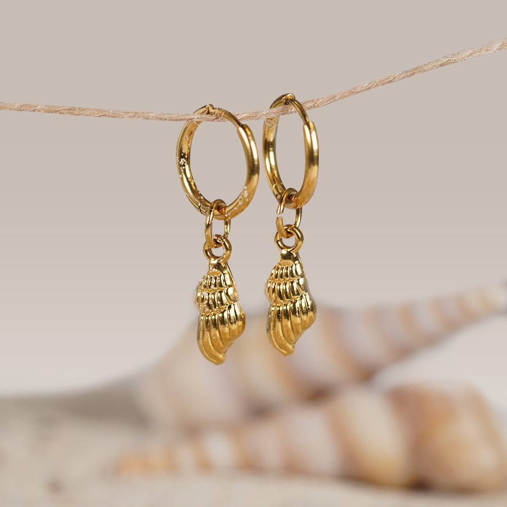 Edelstahl Anhänger Muschel Meeresschnecke gold & silber für Mix & Match - myGreta Charms