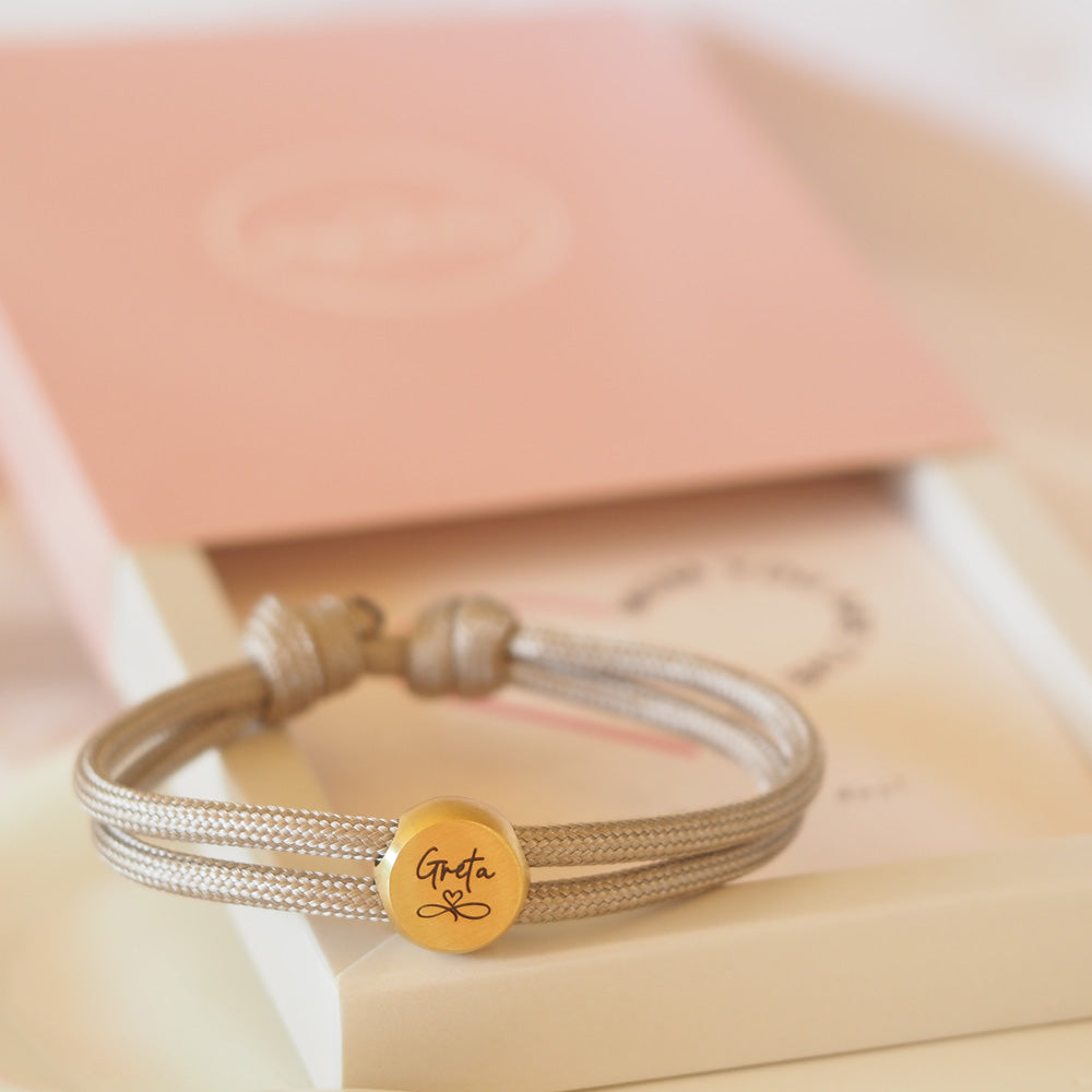 Segeltau Armband Muttertag mit runden Elementen
