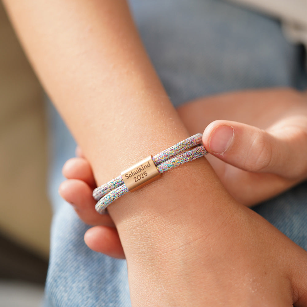 Segeltauarmband Schulkind Special Gliltzer Edition