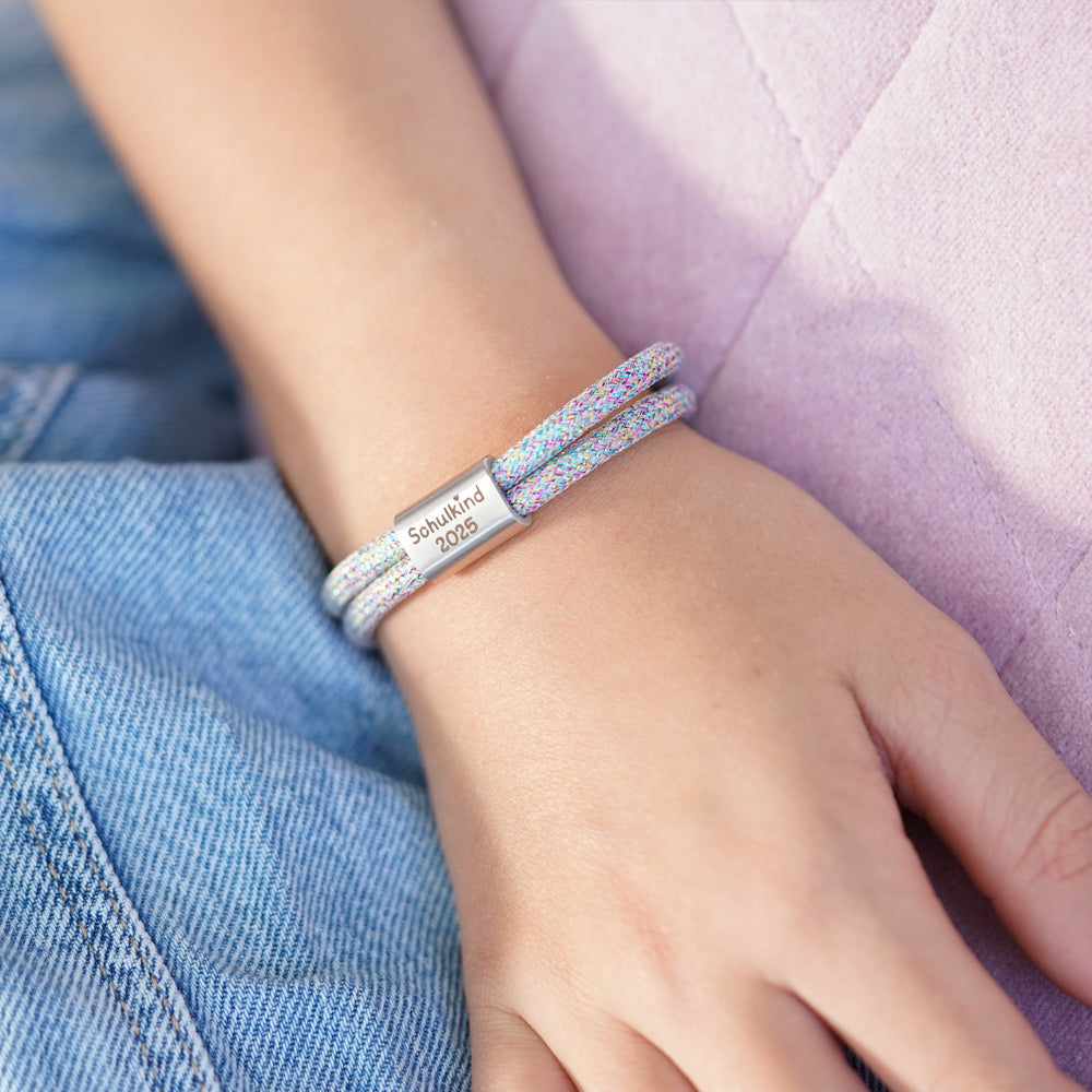 Segeltauarmband Schulkind Special Gliltzer Edition