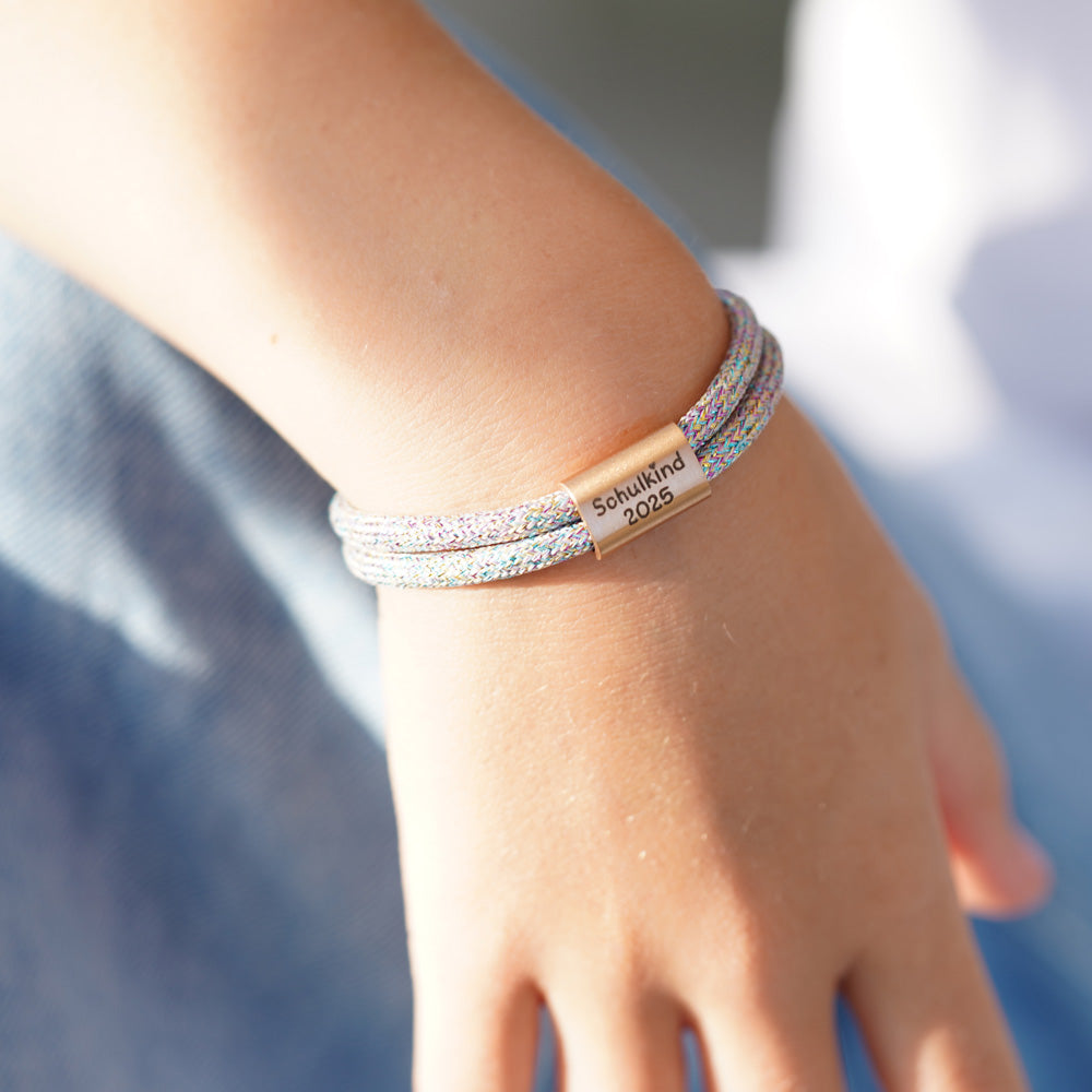 Segeltauarmband Schulkind Special Gliltzer Edition