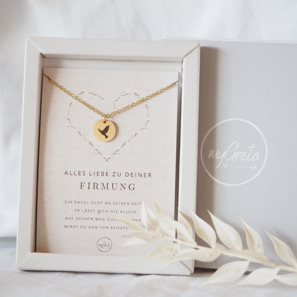 Edelstahlkette mit Friedenstaube