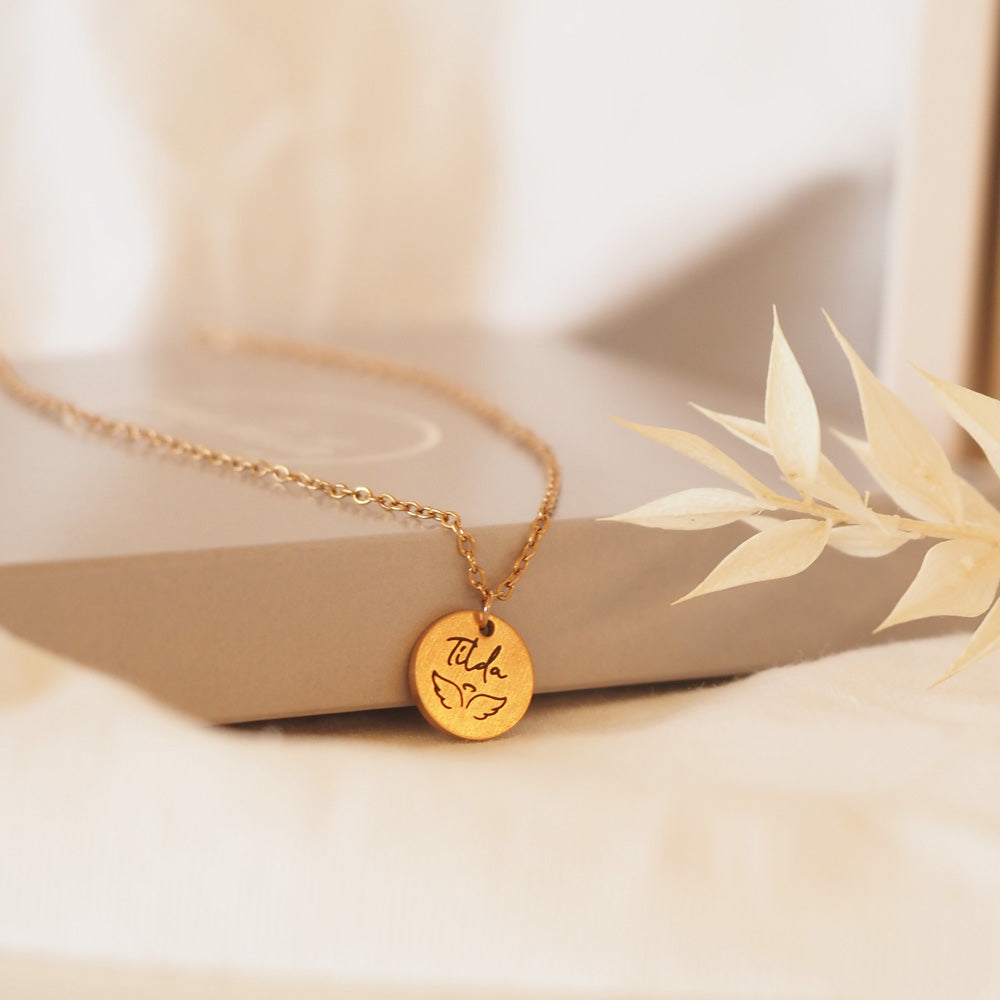 Edelstahlkette mit persönlicher Gravur