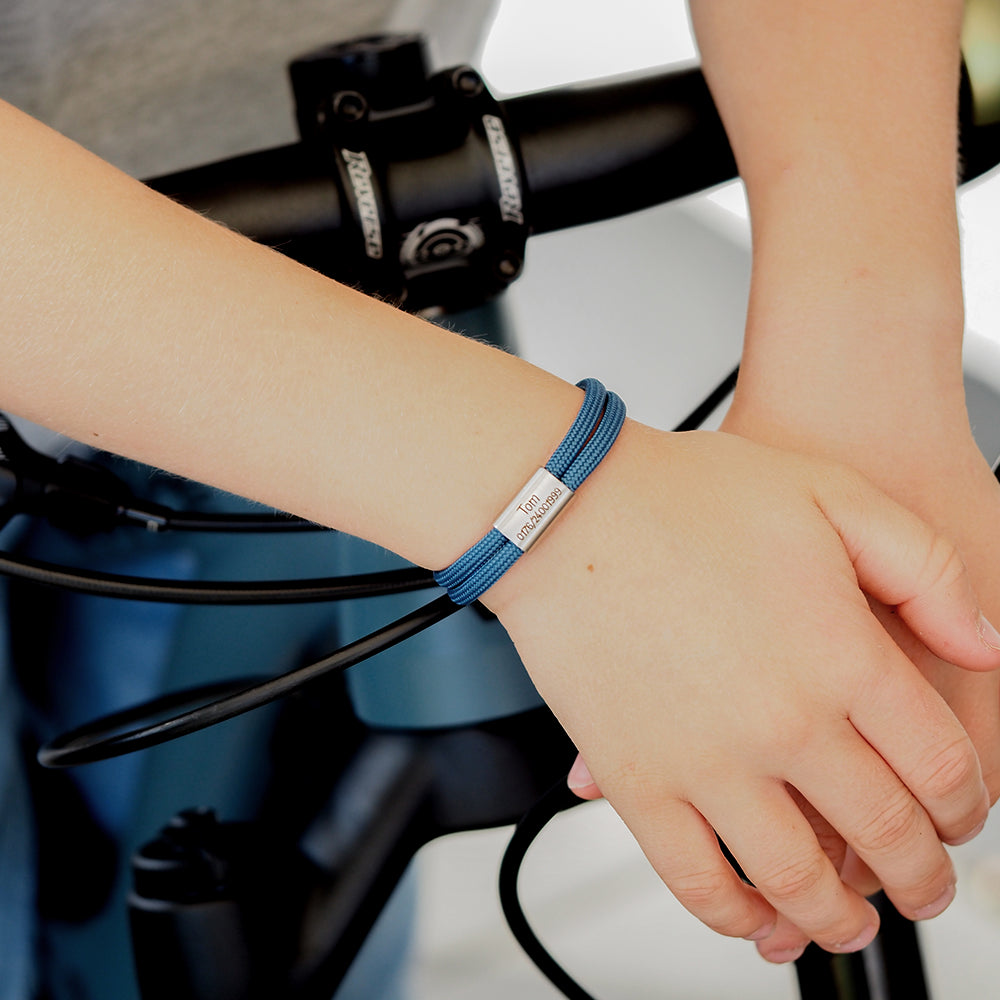 Personalisiertes Kinderarmband mit Notfallnummer zur Einschulung – Für die Schultüte von myGreta