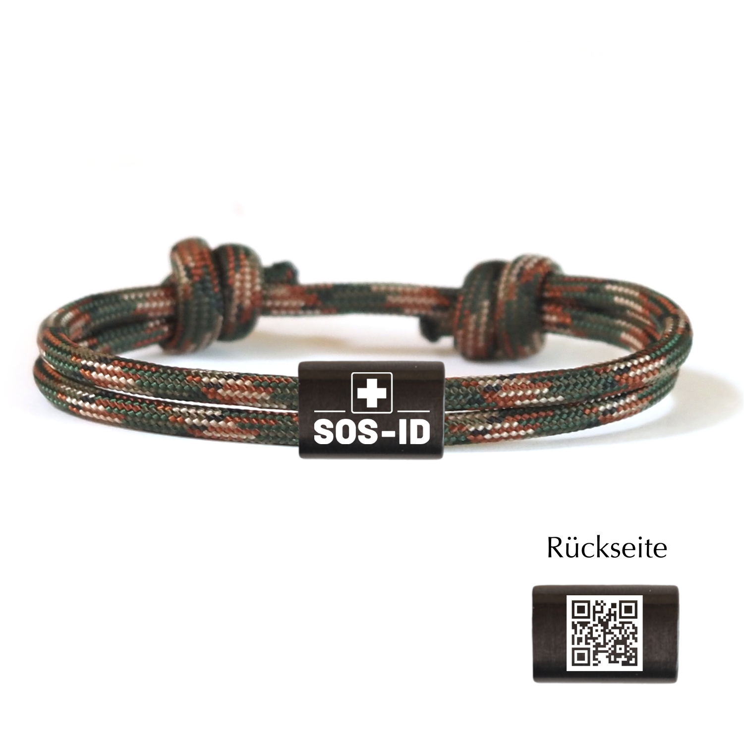 SOS-ID Notfall Segeltauarmband EXCLUSIVE