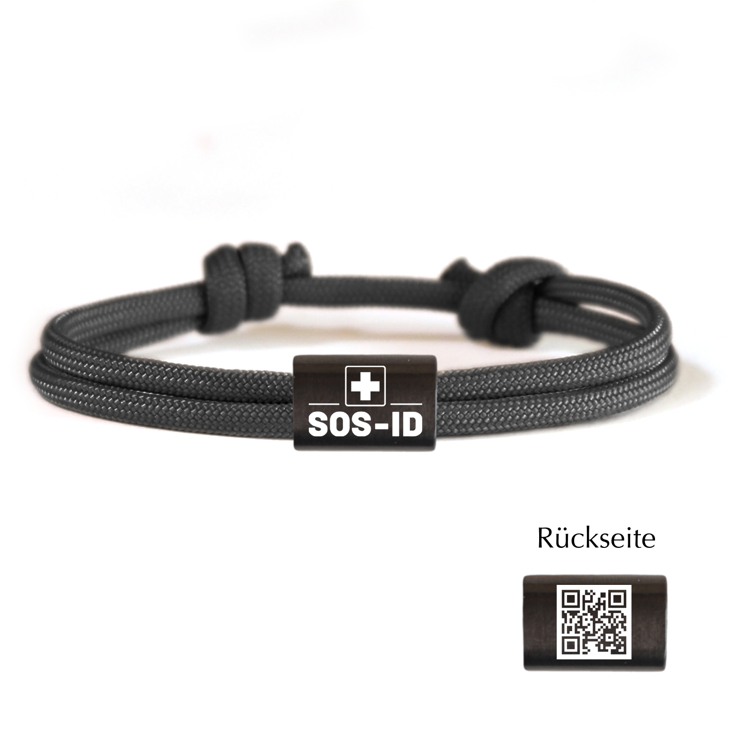 SOS-ID Notfall Segeltauarmband EXCLUSIVE