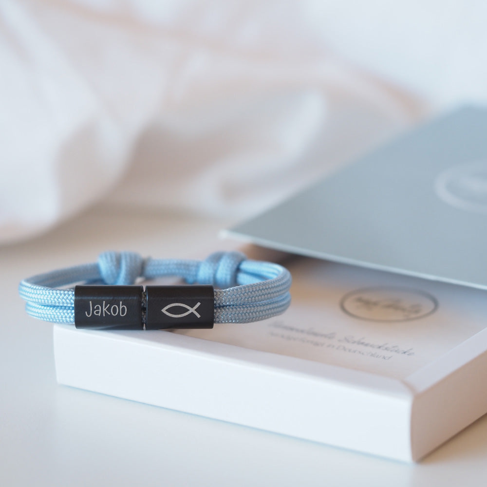 Segeltauarmband zur Konfirmation und Kommunion