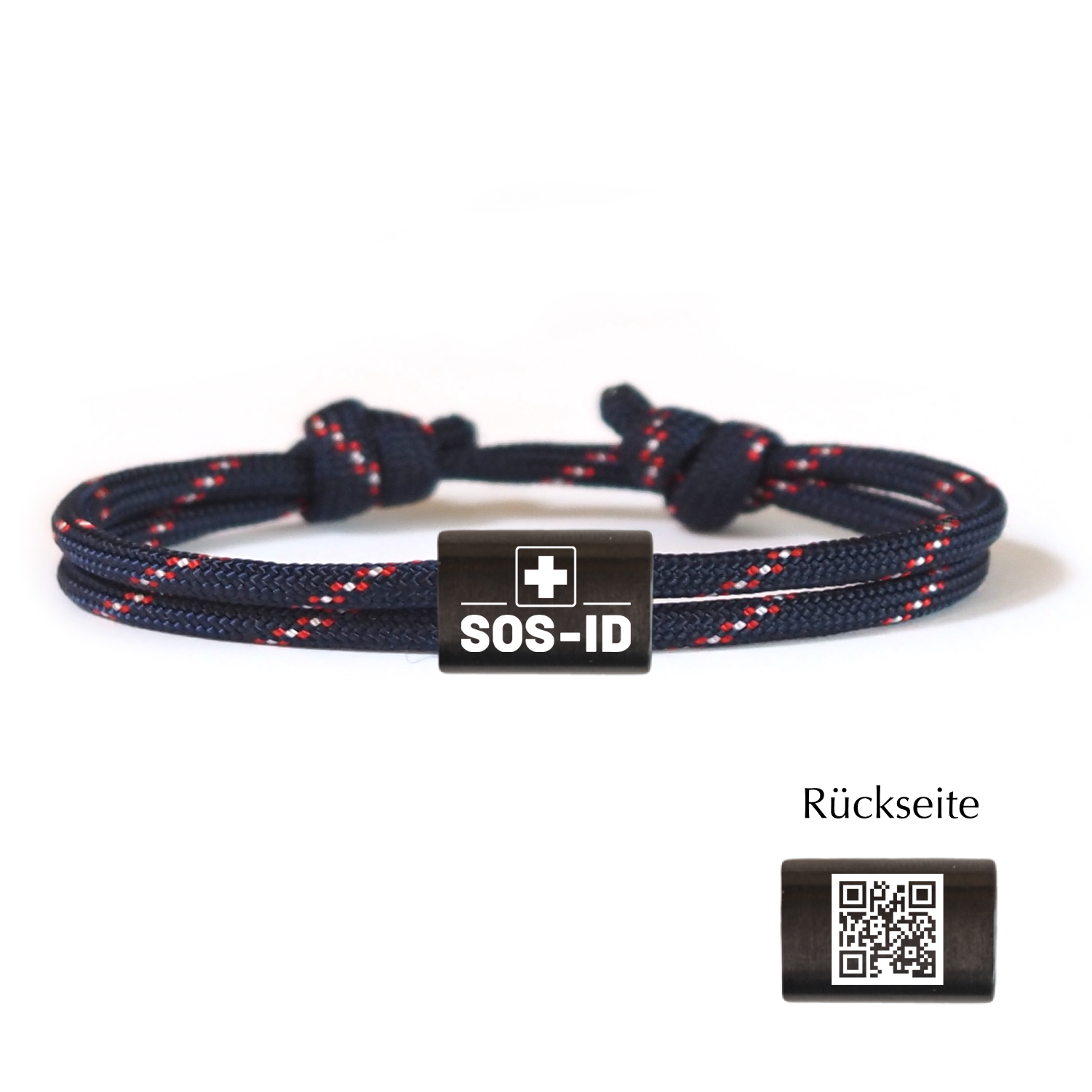 SOS-ID Notfall Segeltauarmband EXCLUSIVE