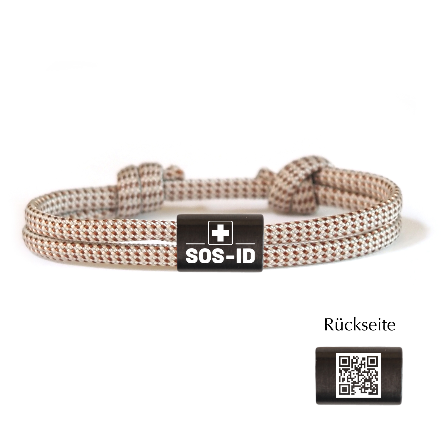 SOS-ID Notfall Segeltauarmband EXCLUSIVE