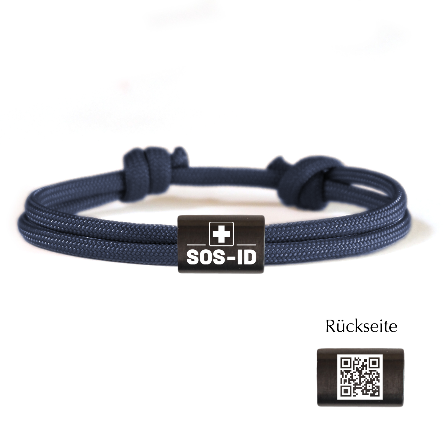 SOS-ID Notfall Segeltauarmband EXCLUSIVE