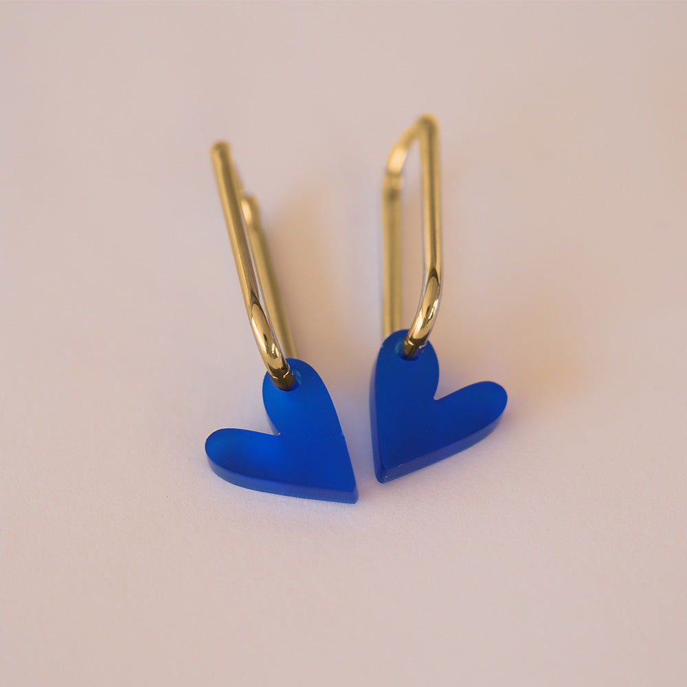 Acryl Ohrhänger Herz