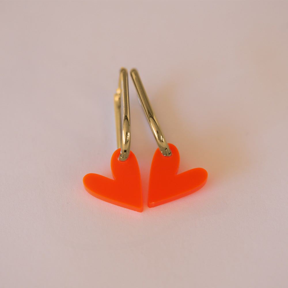 Acryl Ohrhänger Herz