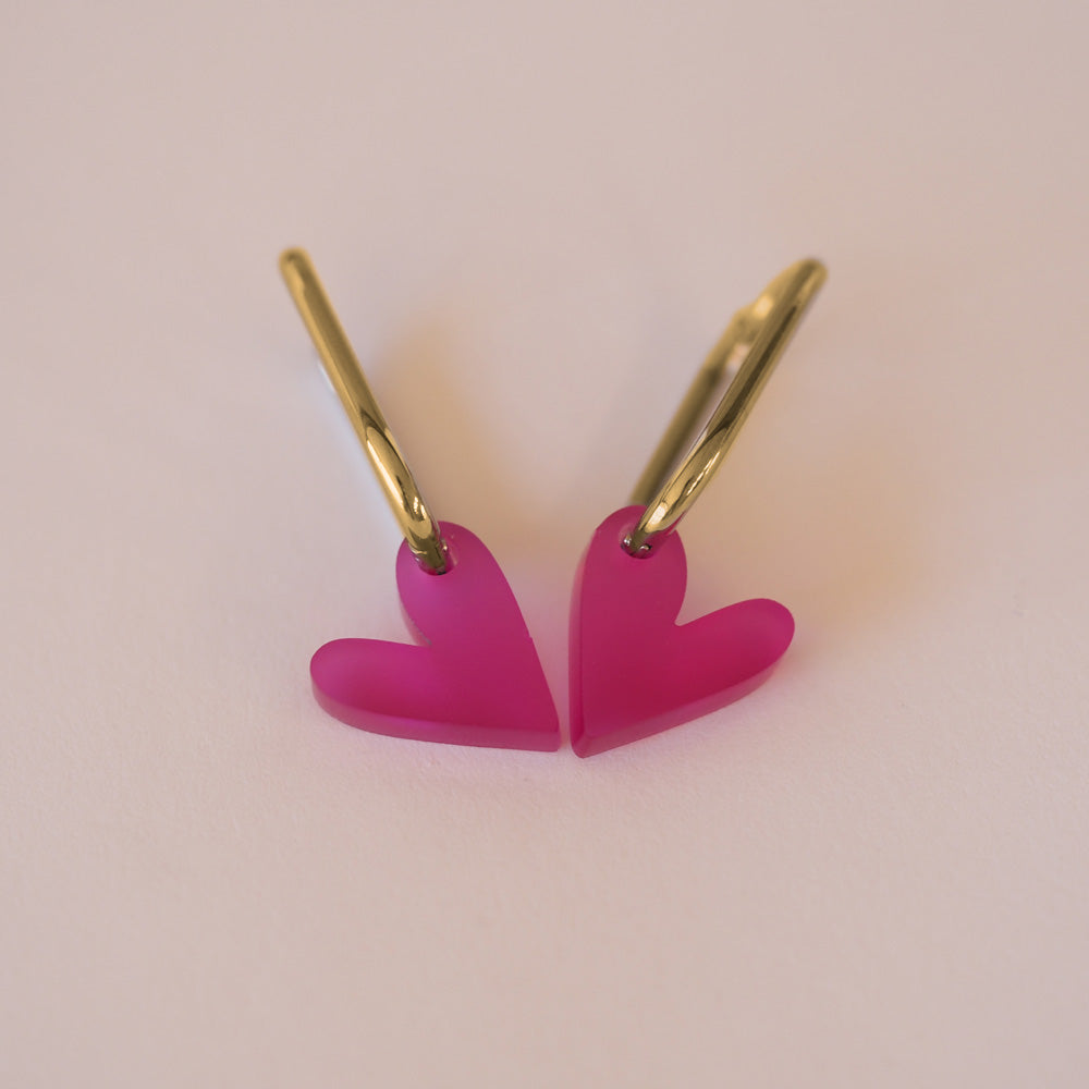 Acryl Ohrhänger Herz