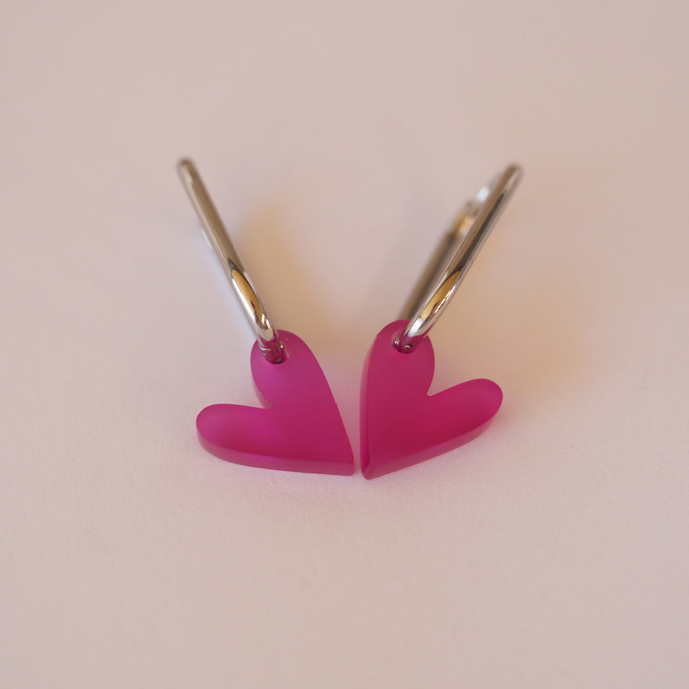 Acryl Ohrhänger Herz