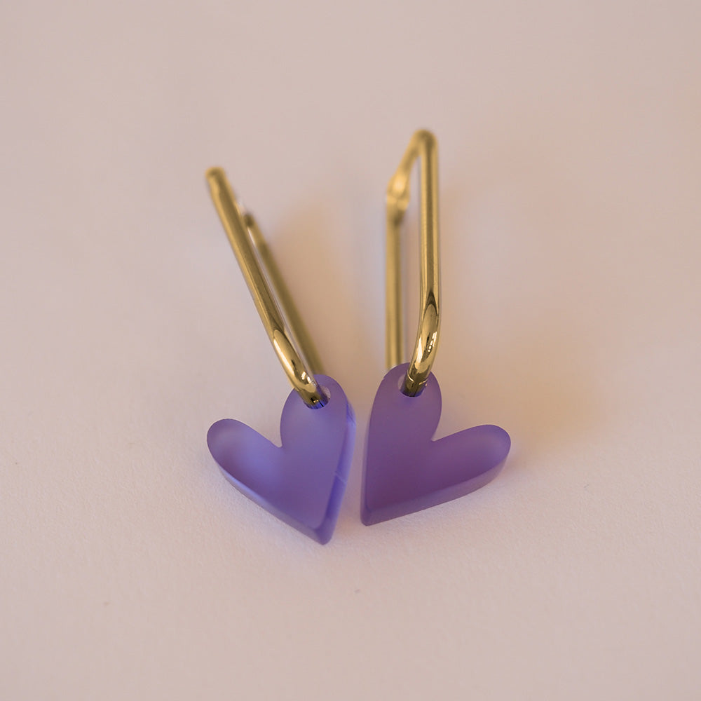 Acryl Ohrhänger Herz