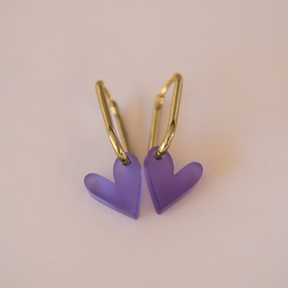 Acryl Ohrhänger Herz