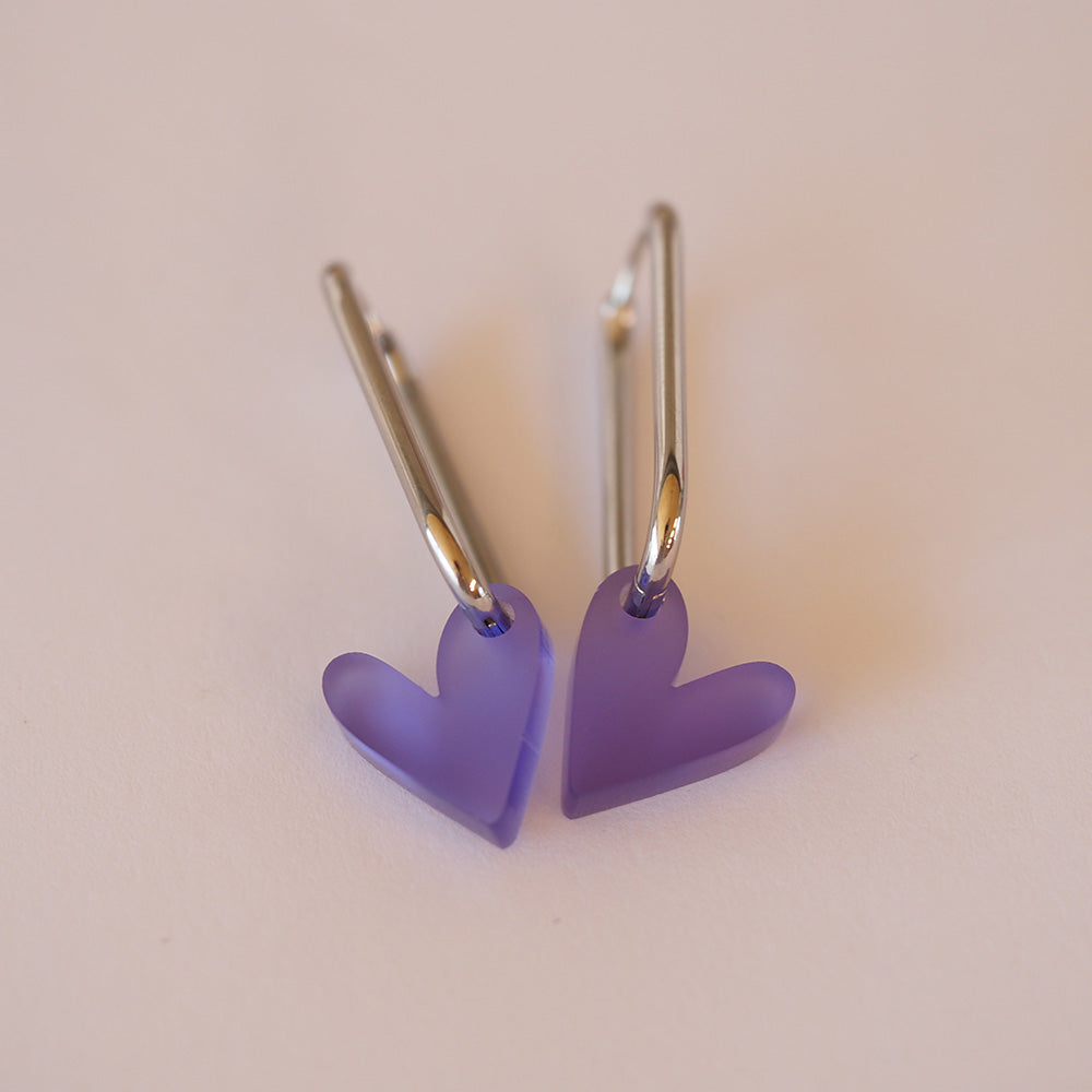 Acryl Ohrhänger Herz