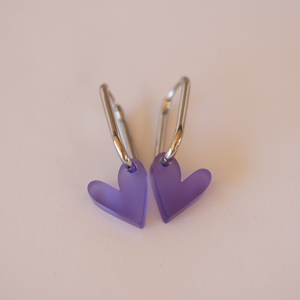 Acryl Ohrhänger Herz